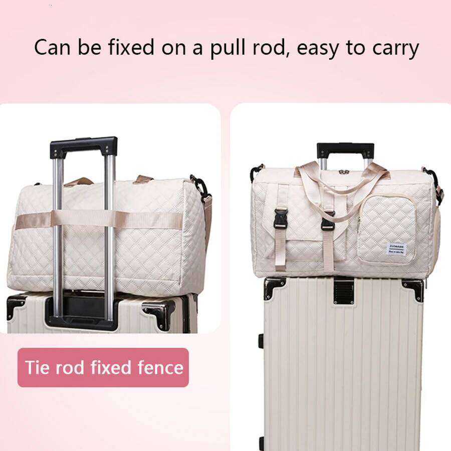 Durable Nylon Travel Duffle Portable Sports Gym Bag for Overnight Trips Shoulder Duffel Training Bag, Spacious Argyle Z260304
