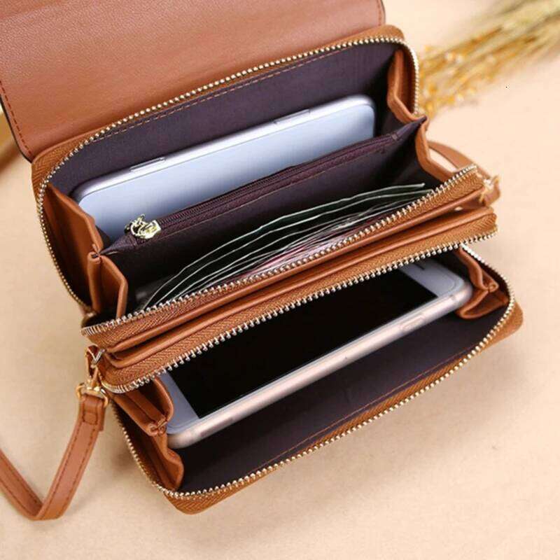Women's Wallet Korean Handbag Multi Card Large Capacity Casual Shoulder Bag Mobile Phone Packet Fashion New Style C260304