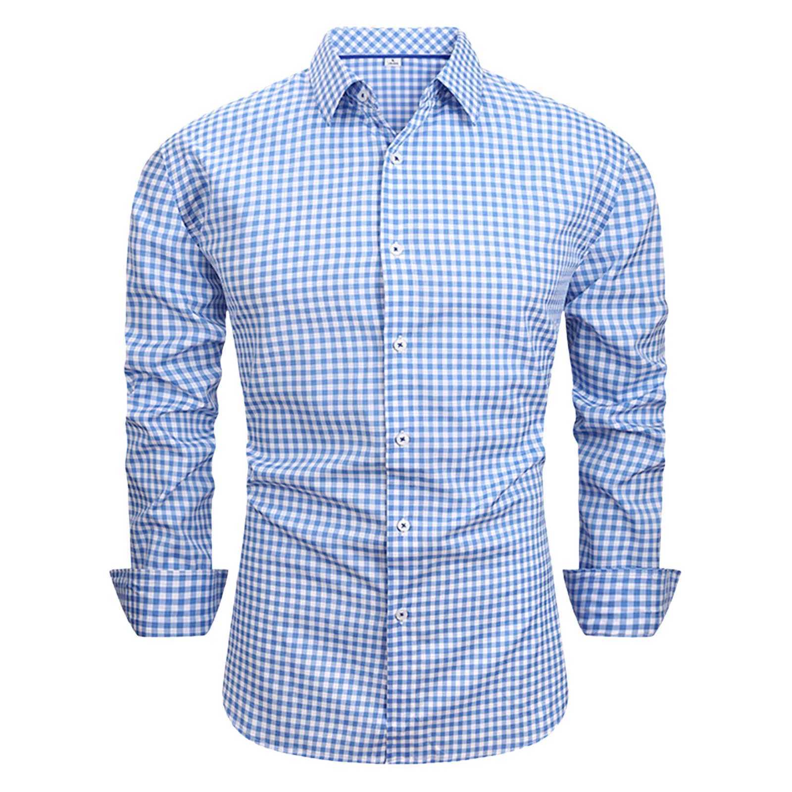 MenS Beer Festival Checkered Shirt Shirts MenS Long Sleeve Casual Regular Fit Shirts Fashion Breathable Versatile Party Shirt M260305