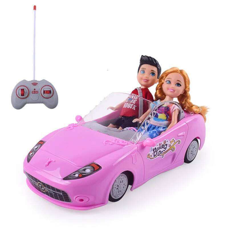 2024 New Rc 1:16 Remote Control Doll Convertible Sports Car Pink Party Girls Toys For Children Rechargeable Battery Girl Toy Z260304