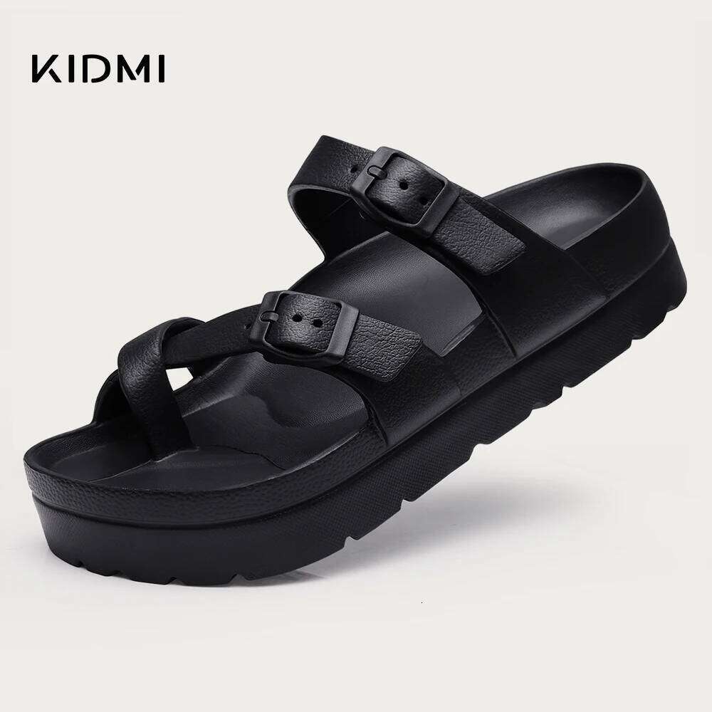 KIDMI Womens Platform with Arch Support Women Sandals Outdoor Light Beach Sandal Woman Comfort Ultra Cushion EVA Slides