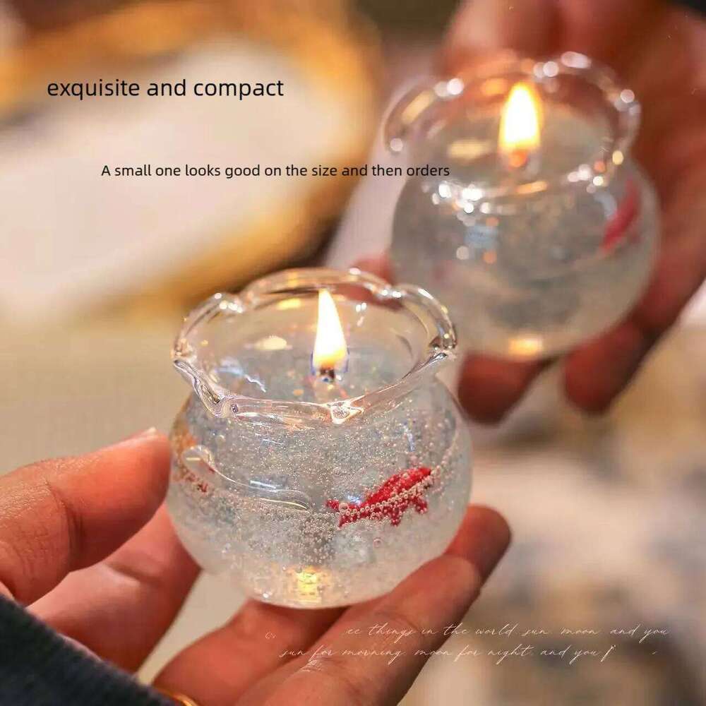 Bubble Fish Tank Goldfish Aromatherapy Candle Cute Room Props Birthday Gifts Best Friend Gift Christmas Decoration W260304 W260305