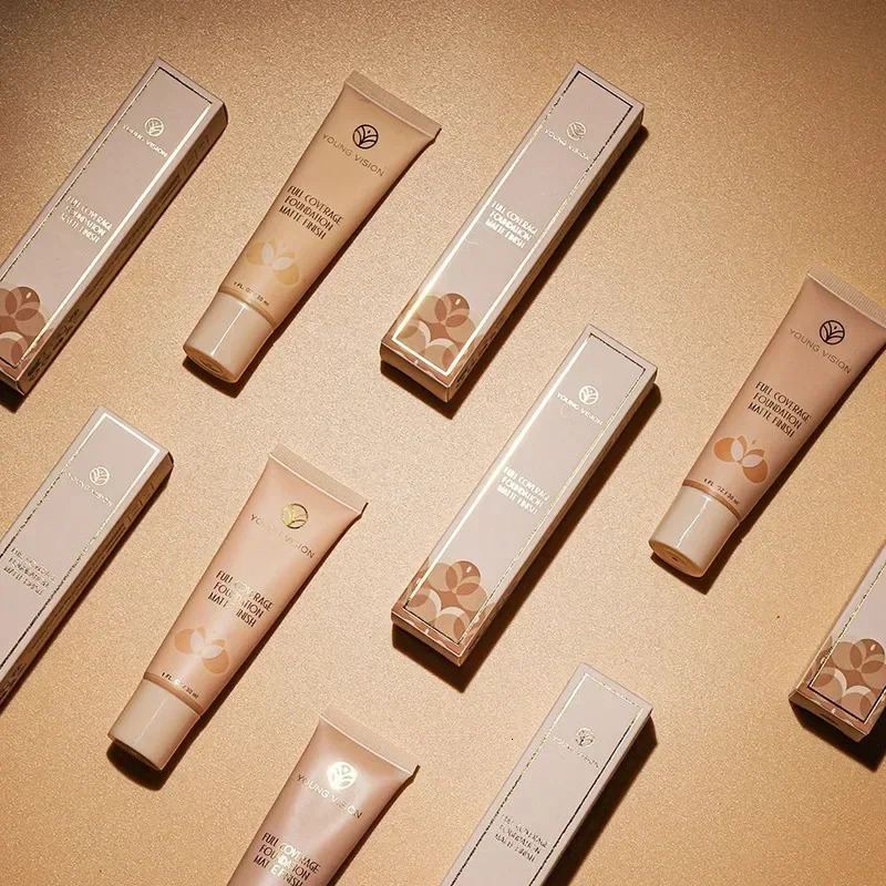 Matte Liquid Foundation Professional Base Makeup Waterproof Face Concealer Foundation Cream LongWear Full Coverage Cosmetics 260305