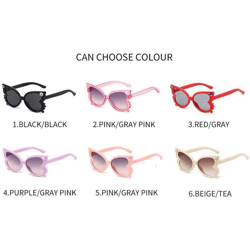New Kids Artistic Sense Butterfly Shape Sun Glasses Boys Girls Eyeglasses Sweet Children Sunglasses UV400 Z260305