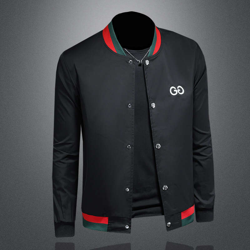 Spring New Trendy Hooded Jacket European Style Baseball Collar Single-Breasted Casual Men's Clothing Luanyun
