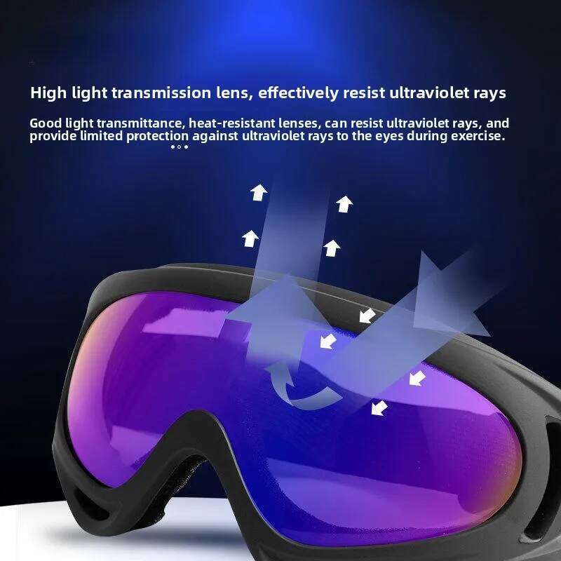 UV Protective Motorcycle Glasses 1Pcs Anti Glare Motocross Sunglasses Sports Ski Goggles Windproof Dustproof Riding Accessories S260304