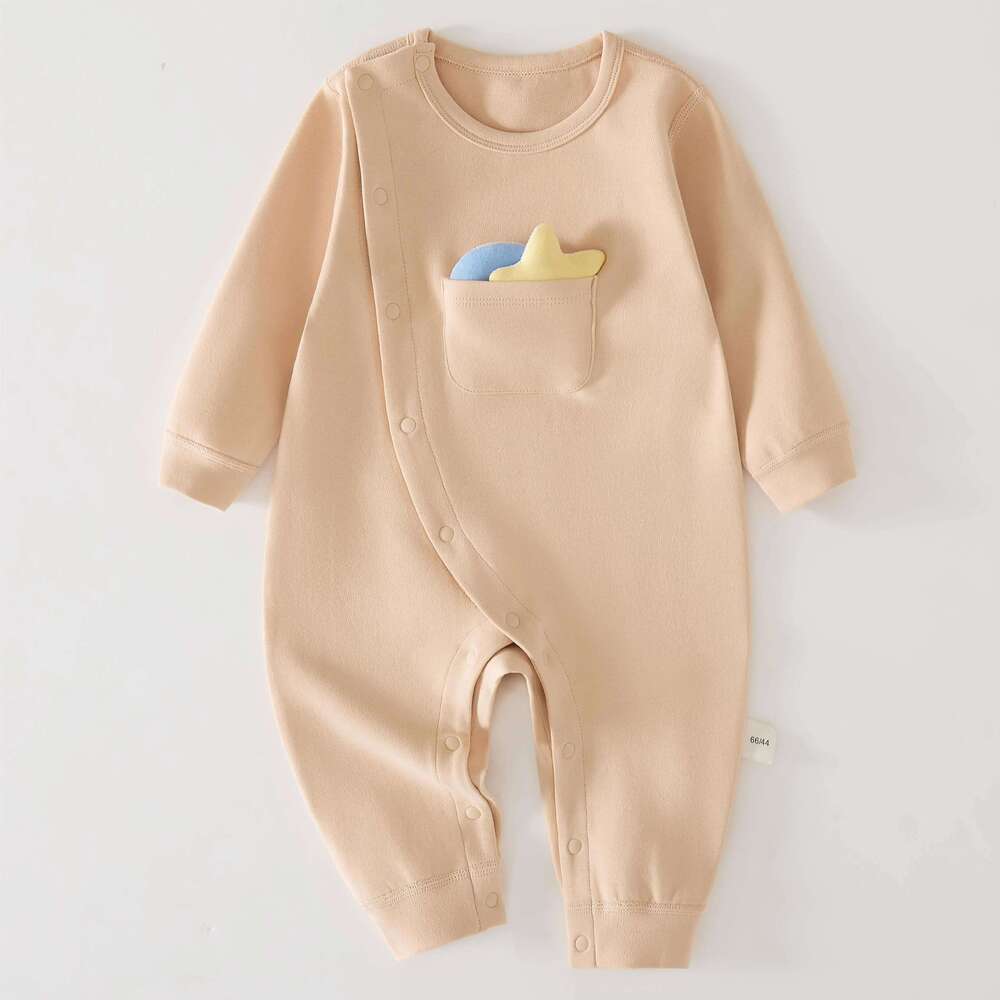 Newborn All-in-One Baby Outfit Crawling Suit Sleepwear Soft Comfortable Clothes for Infants Z260304