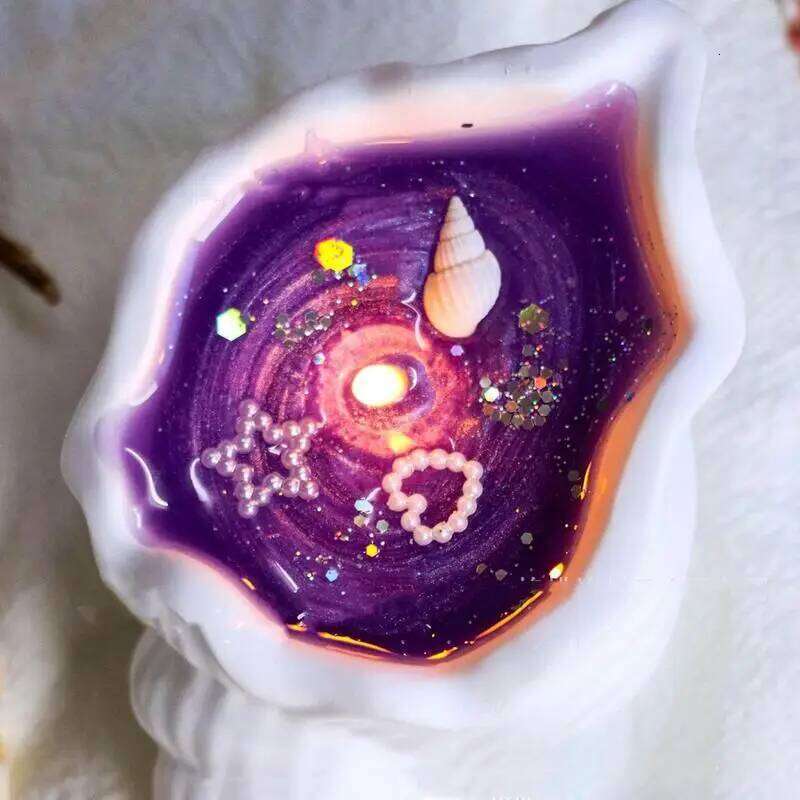 Conch Shell Soy Wax Candle Handmade Long Burn Time Home Candles With Sandalwood Fragrances For Room Decor W260304 W260305