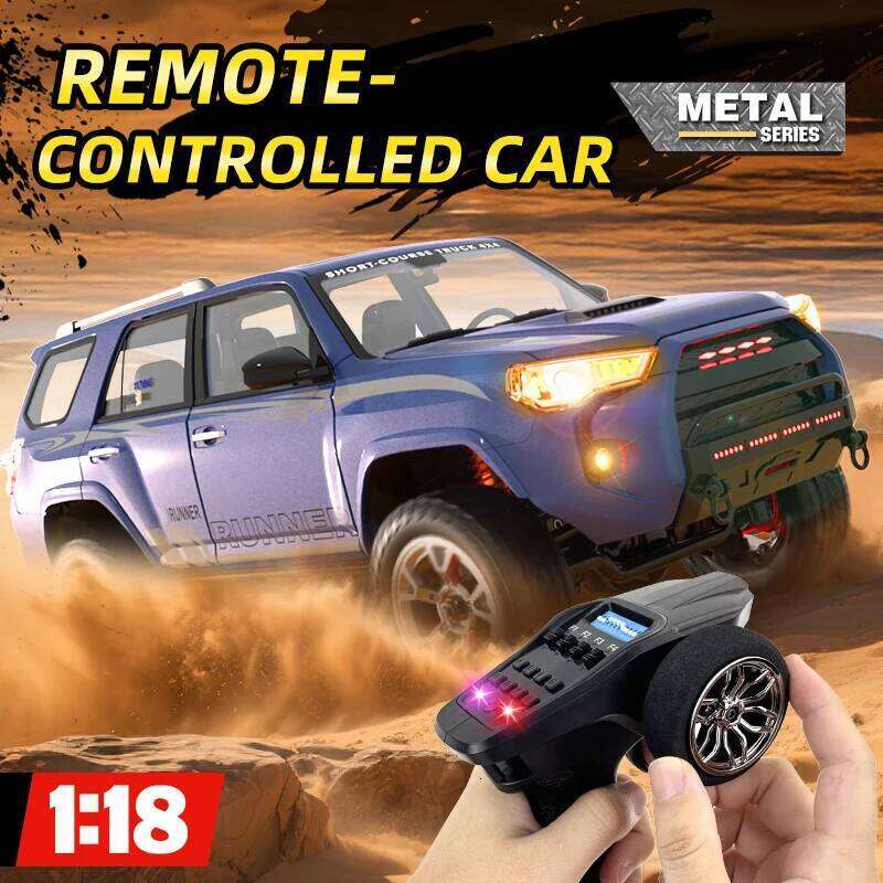 1/18 RC Car 2.4G Remote Control Crawler 4WD Off-Road Climbing Alloy Simulation Model with LED Lights Vehicle Toys HG4-209 Z260304
