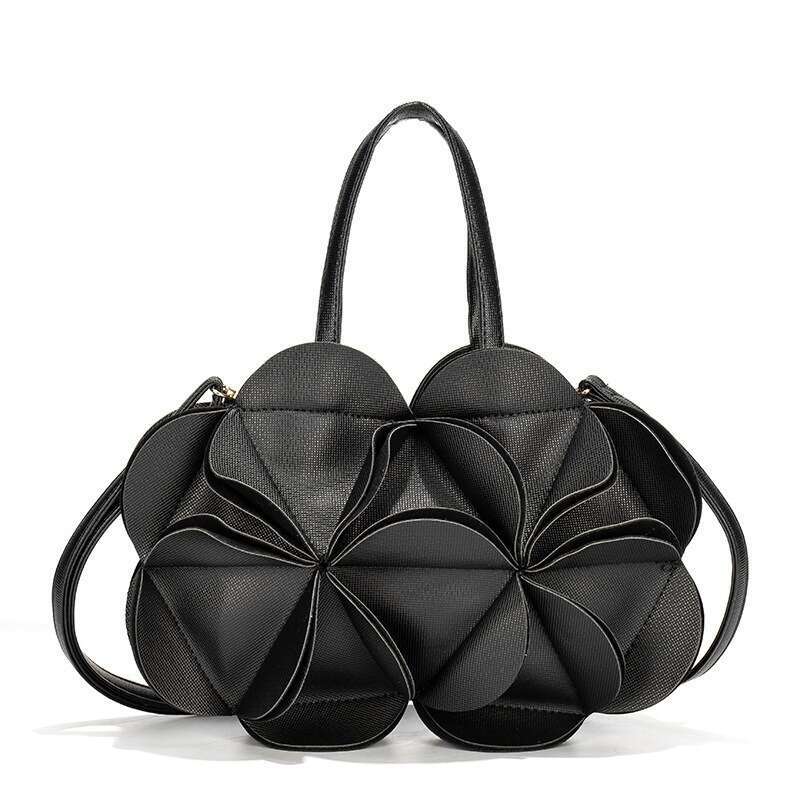 Niche Design Floral Shape Single Shoulder Crossbody Creative Cute Pleated Handbag For Women Korean Japanese Fashion Evening Bag Kl928