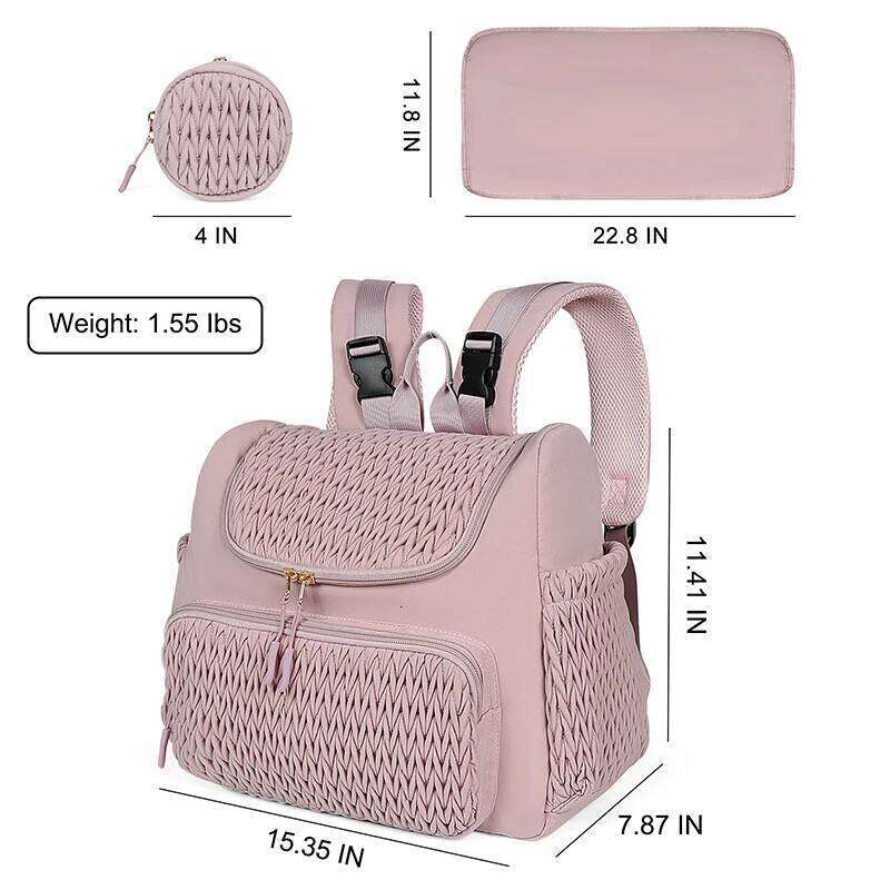 Buylor Large Capacity Mom Fashion For Mothers Baby Stroller Hanging Bag Mommy Totes Outdoor Travel Backpack Z260304
