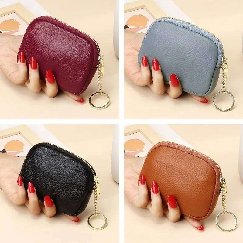 Small Mini Lady Holding Purse Storage Key Card Bag New Fashion Soft Coin Wallet C260304