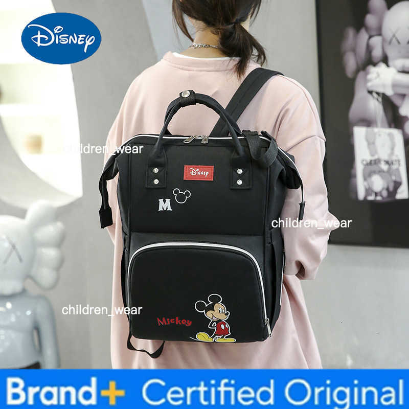 Disney Mickey New Fashion Diaper Bag Baby Diaper Bag Travel Cart Bag Large Capacity Mom Maternity Backpack Baby Maternity Bag H260305
