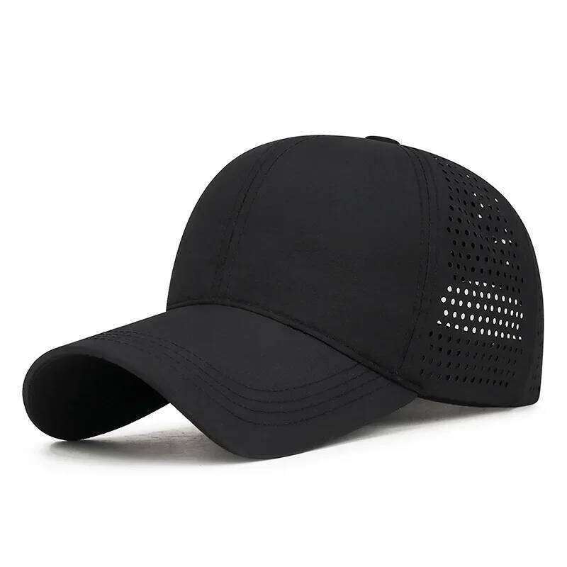 Lightweight Sport Sun for Men and Women Quick-Dry Laser-Punched Breathable Hat Outdoor Baseball Cap Y260304