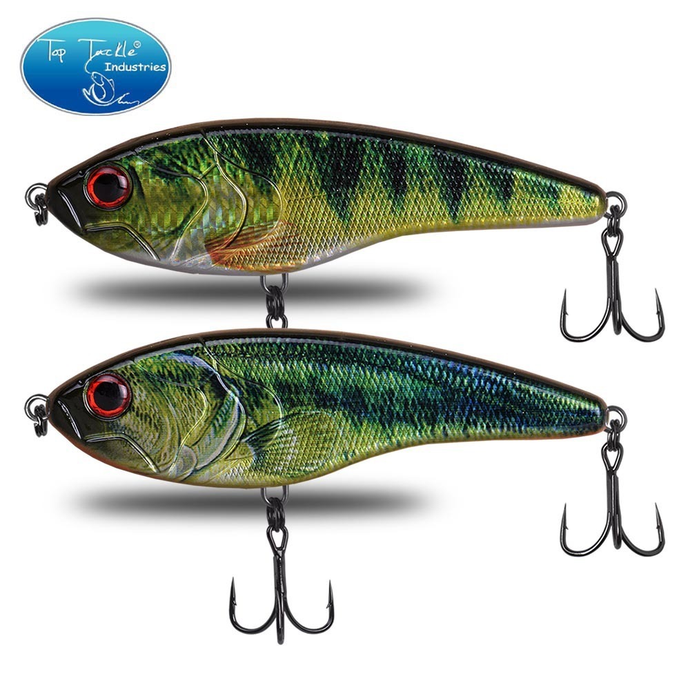 TSUYOKI Musky Jerkbaits Slow Sinking Slider Lures 90mm105mm Loud Sound Crankbaits Westin Lure Jerkbait Fishing for Pike Walleye 251021