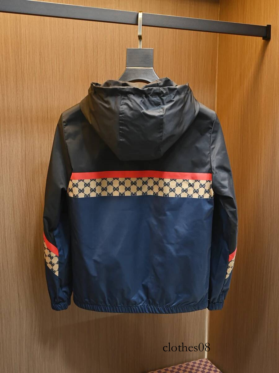 New Men's Clothing Europe Station Fashion Brand Youth Light Luxury High Quality Hooded Jacket for Men