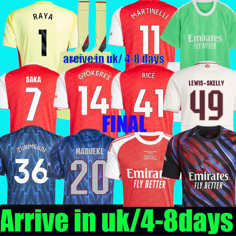 25 26 27 arsenalJersey Carabao cup FINAL football tops Soccer Jerseys 2025 2026 SAKA GYOKERES EZE ODEGAARD RICE MADUEKE MARTINELLI BERGKAMP kids Shirt