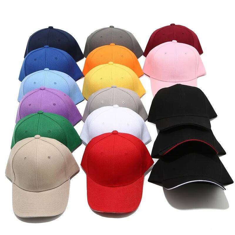 17 6 pieces of wool fine men and women casual solid color baseball outdoor travel fashion cap Y260304