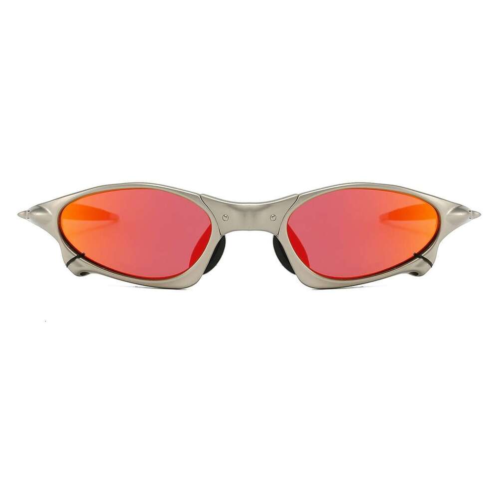 Zinc Alloy Sand Silver Frame European American Polarized For Men And Women Trendy Outdoor Sports Cycling Driving Sunglasses High-Quality