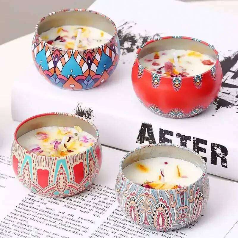 Gbbma A box of notes Scented Use natural dried flowers candles For indoor aromatherapy W260304 W260305