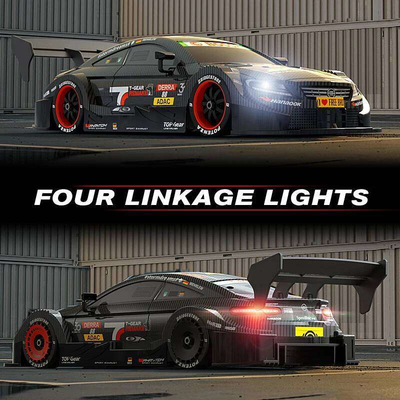 RC 4WD 2.4G Racing High Speed Off-Road Remote Control Drift Toys 1:16 with LED Light Race Sports Car for Boys Children Gifts Z260304