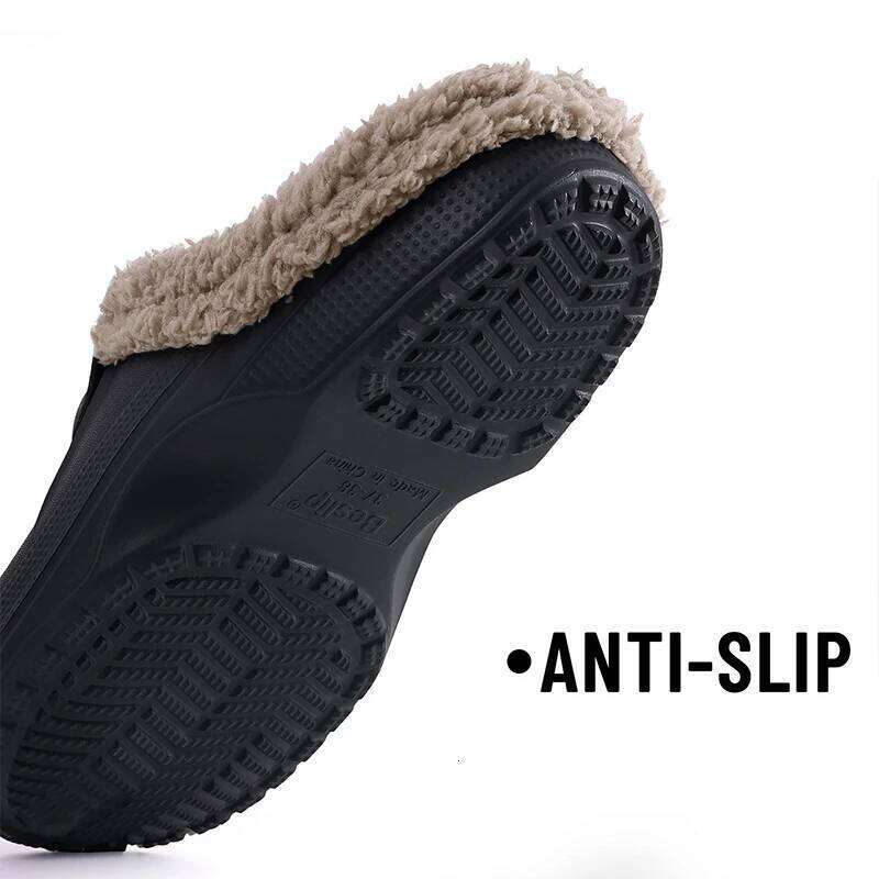 Kdmi Men's EVA Shoe Upper Cotton Classic Popular Clogs Waterproof Winter Soft Fuzzy Slippers For Men And Women