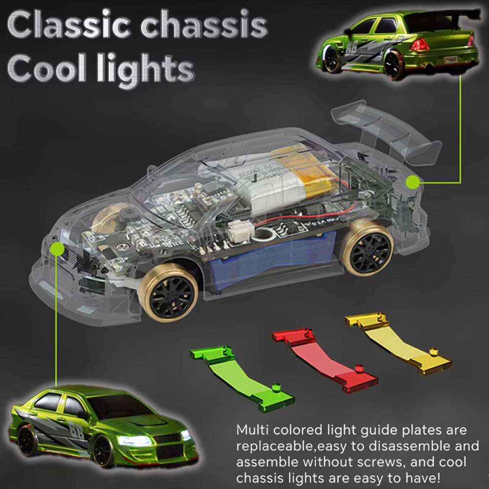 Turbo Racing 1:76 C66 Drift RC Car with Gyro Full Proportional 2.4G 5CH Radio Remote Control RTR Desktop Toys For Christmas Gift Z260304