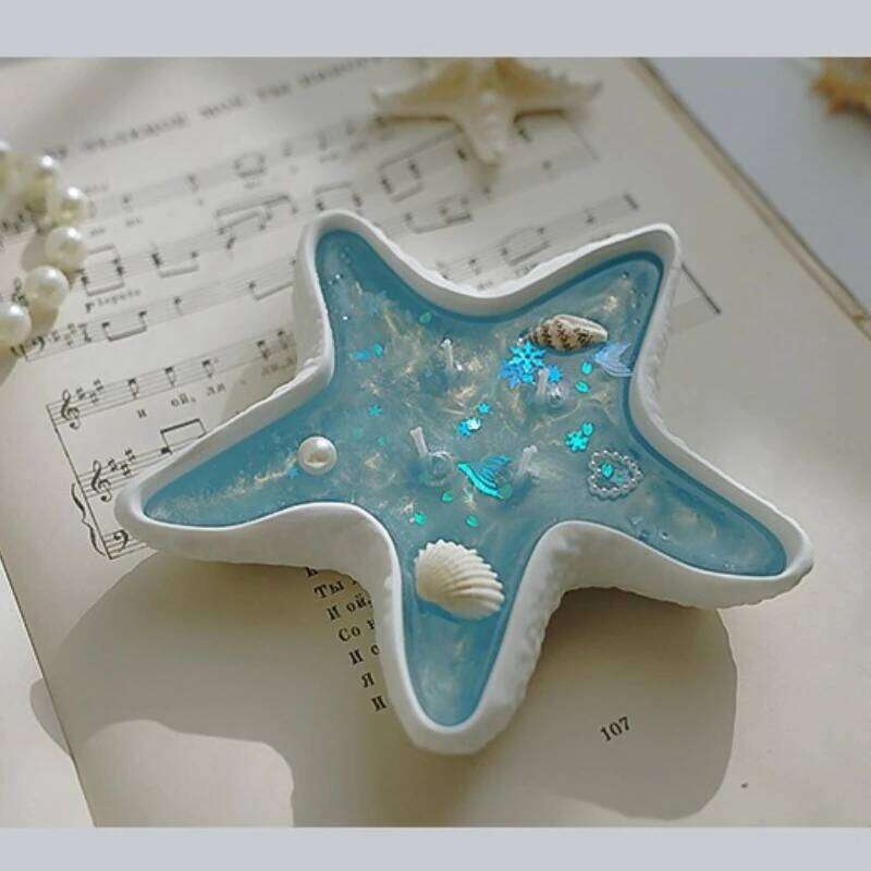 Shell Jelly Scented Smokeless Starfish Candle, Soy Wax Gift, Handmade Souvenir, Gift for Valentine's Day, New Year Festival W260304 W260305