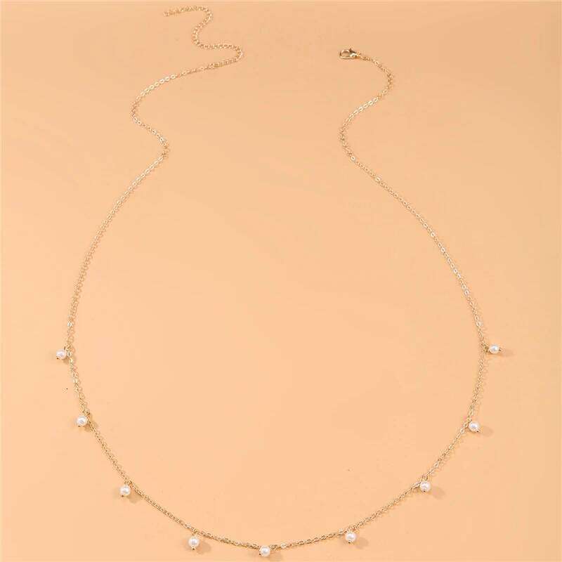 Sexy Vintage Aesthetic Pearl Pendant Belly Link Waist Chain Belt Streetwear Summer Women Fashion Body Jewelry S260304