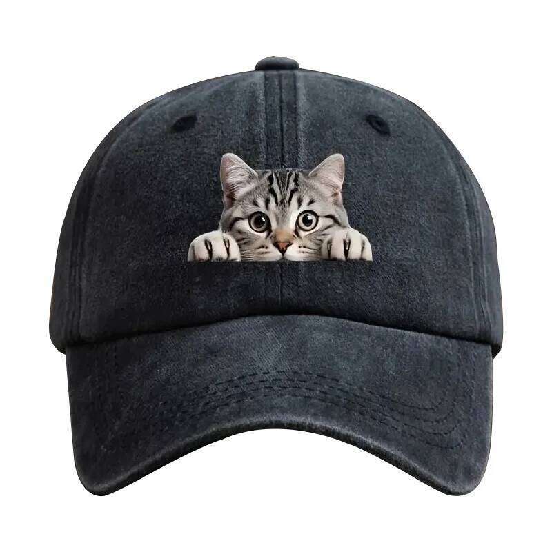 Fashion Washed Cotton Denim Baseball Caps Men Women Vintage Animal 3D Print Outdoor Sports Trucker Dad Hat Female Male Sun Hats Y260304