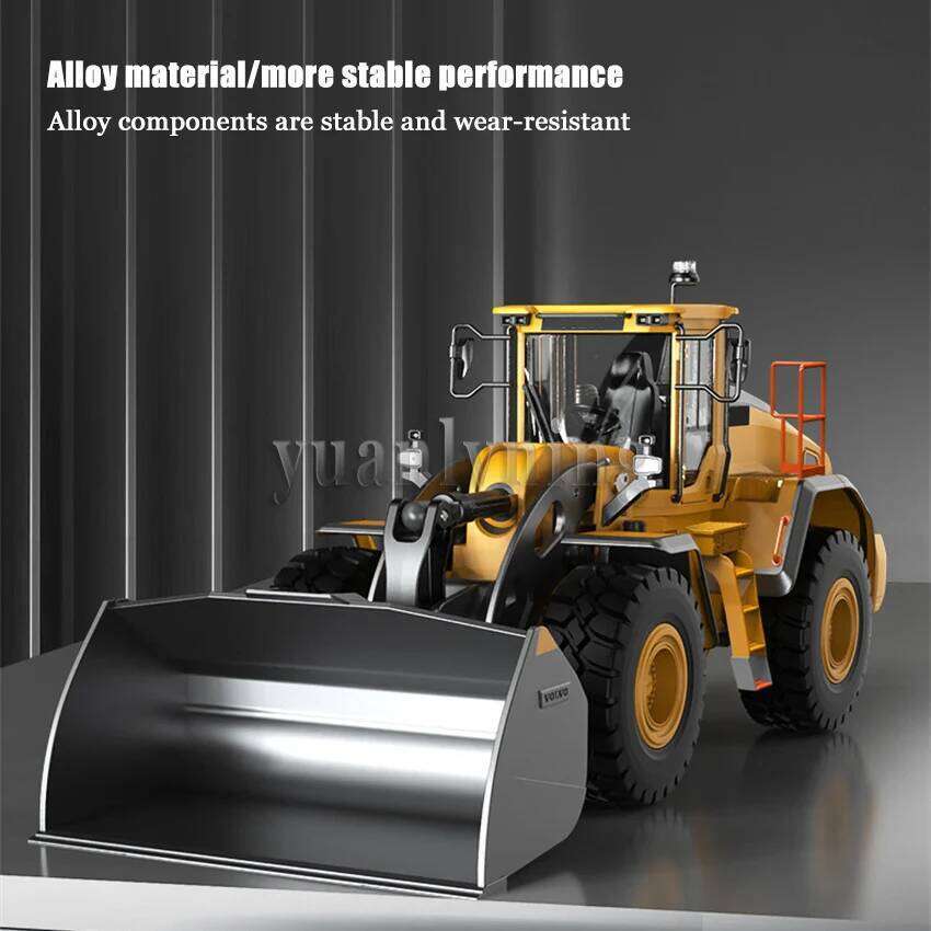 Toy 1/16 RC Full Metal Loader Electric Remote Control Alloy Rc Car Excavator Engineering Model Cars for Kids Toys Z260304