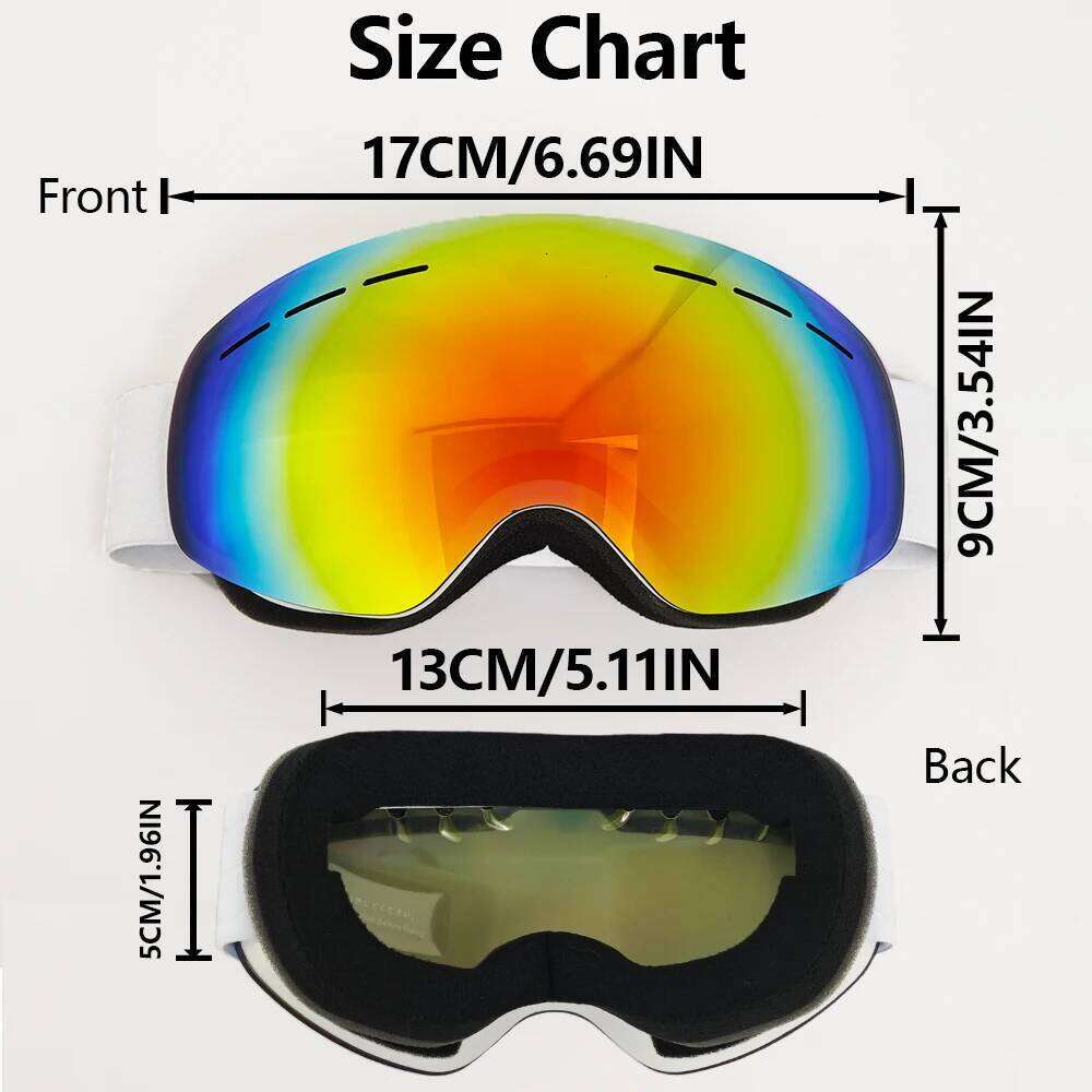 Winter Safety Kids Ski Goggles WindProof DustProof SandProof High-Definition Lens Breathable Outdoor Skiing Glasses S260304