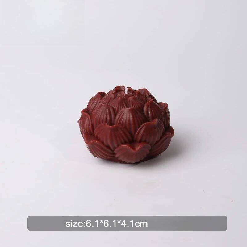 1pc New Lotus Aromatherapy Flower Shaped Low Temperature Candle Fragrance Home Interior Decoration W260304 W260305