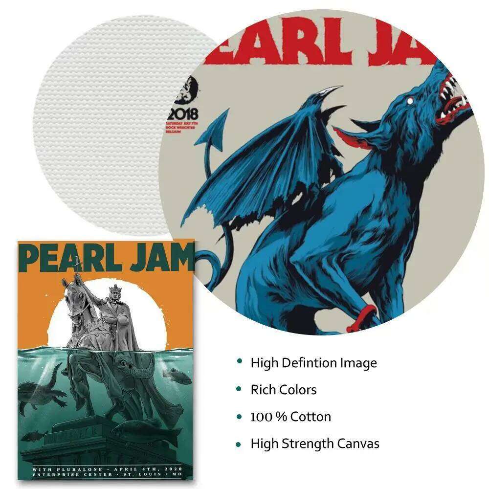Poster HD Anime Theme Singer/OST/Movie-Waterproof Self-Stick Home Decor Hot P-Pearl Jam Band Music Album 26L0305