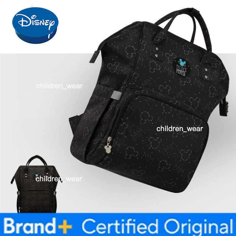 Disney Mickey New Diaper Bag Backpack Luxury Brand Original Baby Diaper Bag Backpack Large Capacity Cartoon Fashion Baby Bag H260305