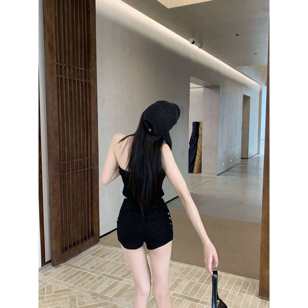 2025 Korean KPOP Style Sexy Y2K Denim Shorts Women's Low-waist Slim-fit Slimming Hip-hugging Wide-leg Ultra-short Hot Jeans New XJ260305