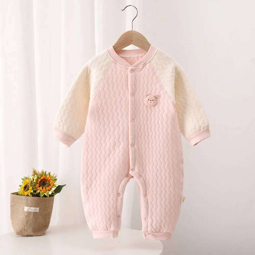Autumn and 0-18Months Baby Rompers Winter Newborn Girls Boys 100%Cotton Clothes of Long Seeve Infant Clothing Pajamas Z260304