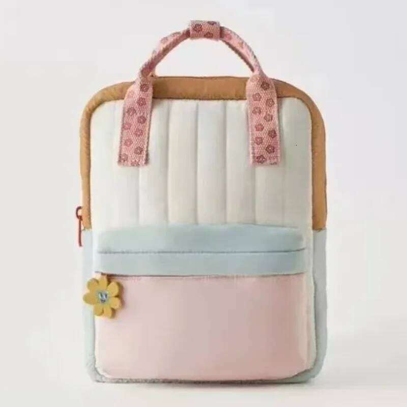 New Lightweight Backpack Shopping Children's Cute Sunflower Pendant with Colorful Small School Bag Z260304