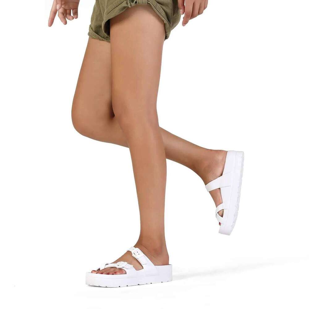 KIDMI New Womens Platform Comfort Beach Fashion Arch Support Cushion Slides Soft Light EVA Flat Sandals