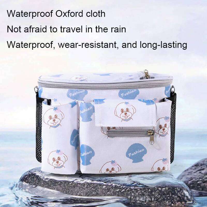 Fashionable Mommy Lightweight Baby Stroller Hanging Multifunctional Large Capacity Diaper Bag Trendy Outdoor Mother Storage Z260304