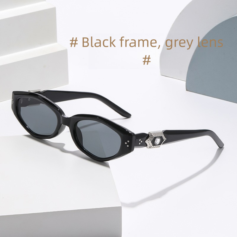 2026 New Designer Luxury Brand Jewelry Series Cat Eye Frame Sunglasses Fashion Multi Purpose Outdoor Sports Korean Sunscreen Light Luxury Sunglasses