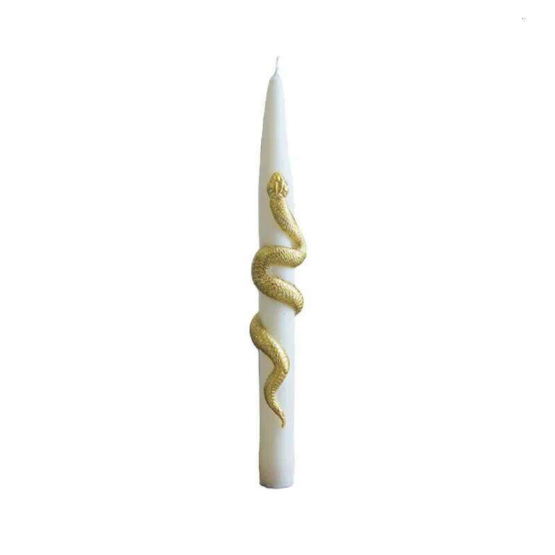 Ins Style Snake Spiral Long Rod Scented Soy Wax Candles for Aromatherapy Wedding Birthday Candle Home Party Decoration W260304 W260305