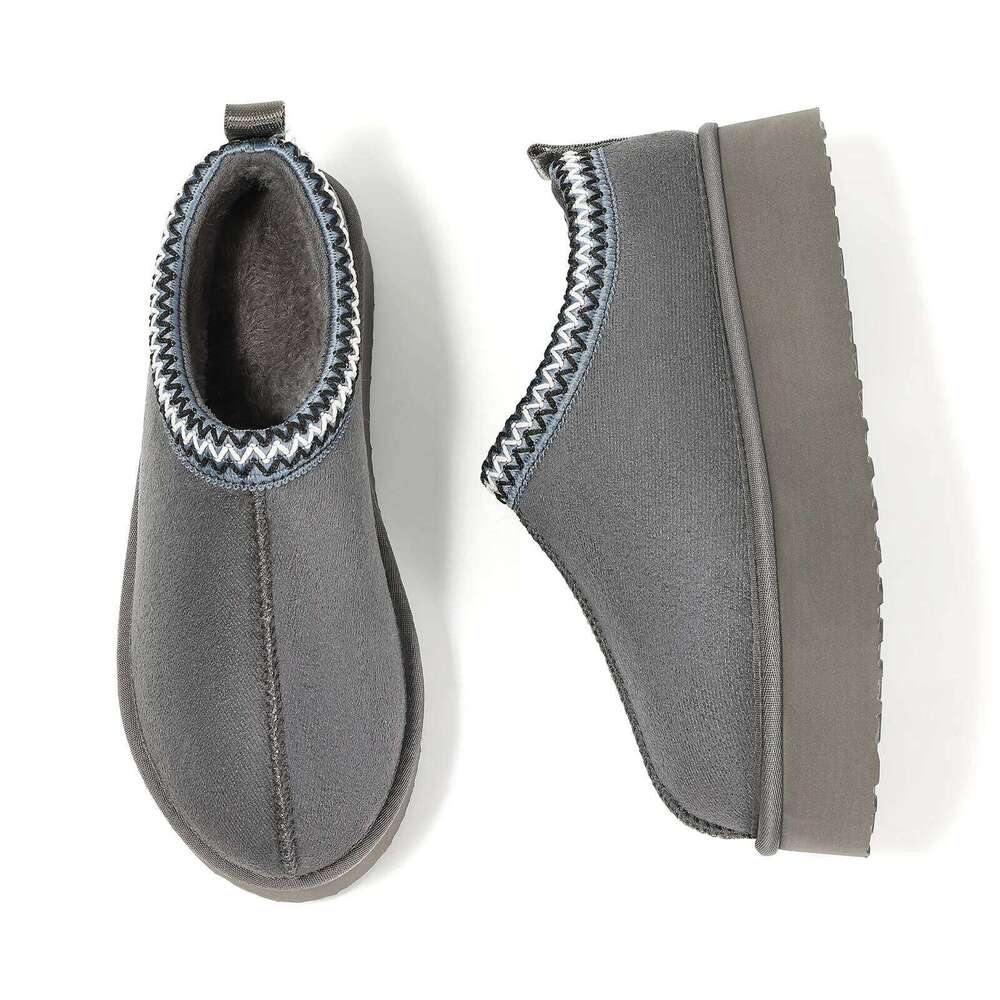 Kidmi Winter Cotton Women Snow Boots Thick Sole Short Warm Casual Nonslip House New Comfort Plush Shoes