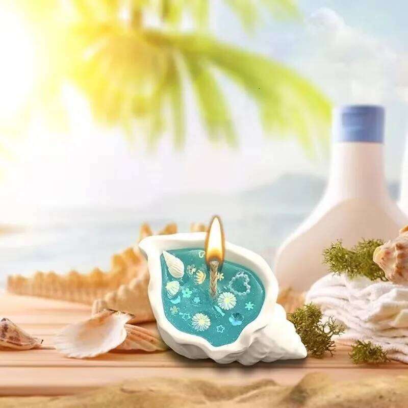 Seashell Star Shell Aromatherapy Ornament Handmade Conch Candle Gift Sea Decorative Candles W260304 W260305