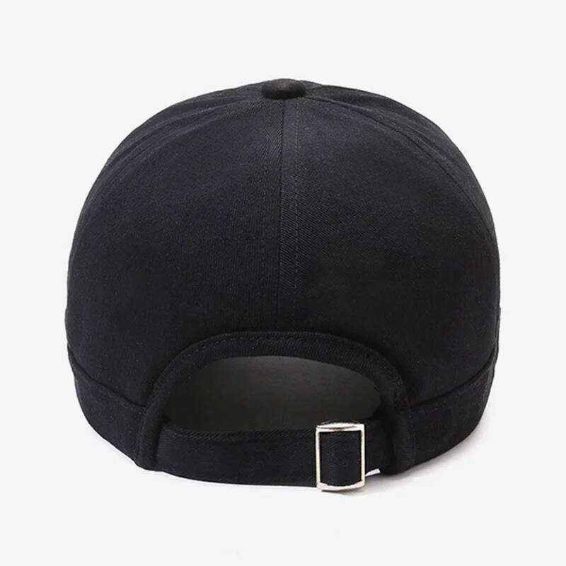 Vintage-Inspired Baseball Cap Adjustable Sun-Protective Street Style Hat Short Brim Woven Fabric Classic Fashion Accessory Y260304
