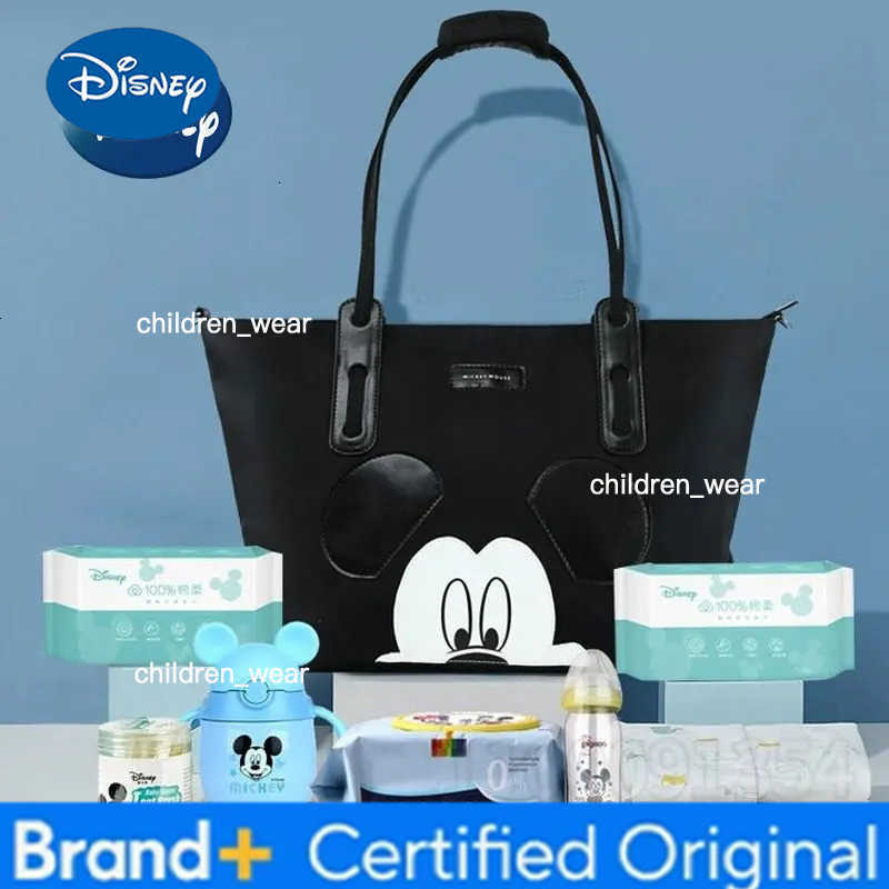 Disney Mickey Original New Diaper Bag Handbag Luxury Brand Baby Diaper Bag Large Capacity High-quality Cartoon Fashion Baby Bag H260305