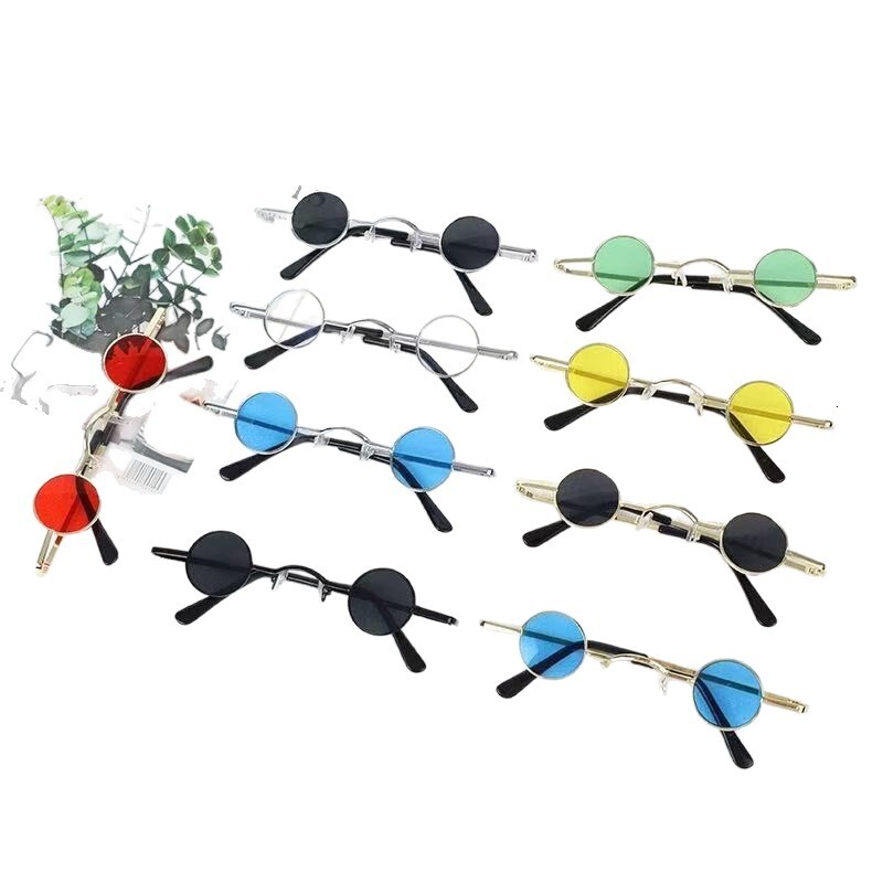 2026 New Designer Luxury Brand Ultra Small Circular Retro Sunglasses Mini Ins Circular Photo Frame Photo Glasses Unisex Sunglasses Punk Trend