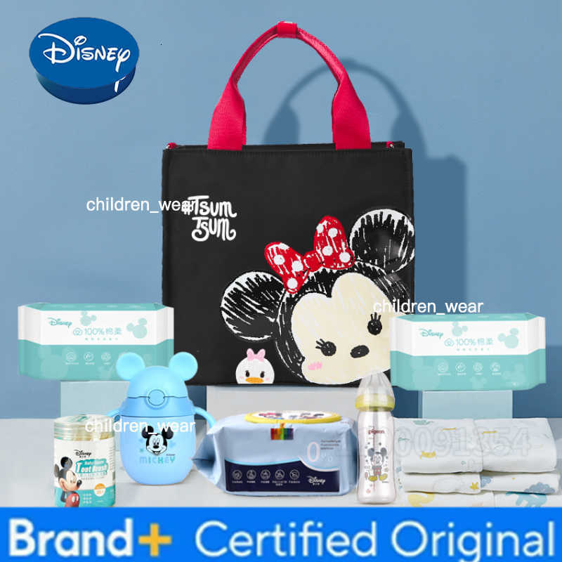 Disney Original New Baby Diaper Bag Handbag Luxury Brand Fashion Baby Bag Multifunctional Cartoon Cute Diaper Bag Backpack H260305