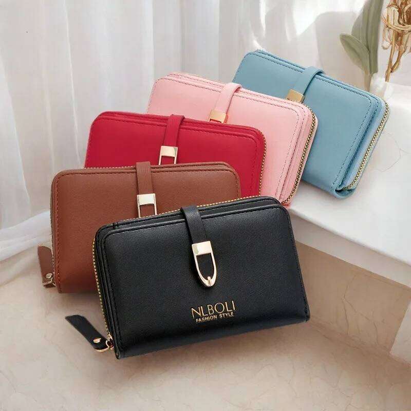 1pcs Minimalist Fashion Women's Wallet Large-Capacity ID Bank Organizer Daily Use Coin Purse for Card & Cash Storage C260304