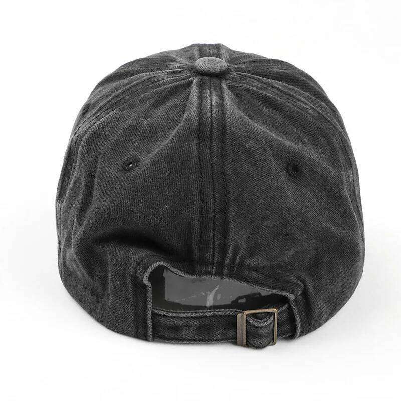 Retro Washed Distressed Love Embroidered Duckbill For Women In spring and Summer Large Brim Soft Top Baseball Cap Adjustable Y260304